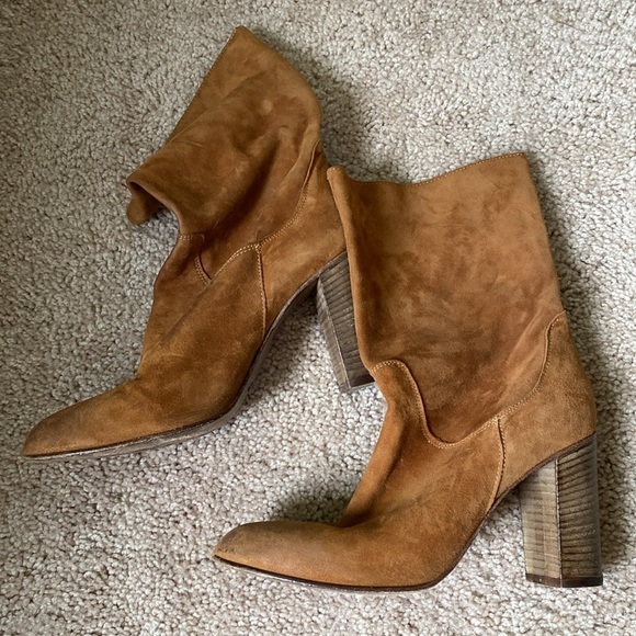 Free People Dakota Heeled Suede Midi Boot - Picture 8 of 9